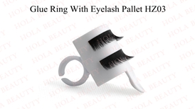 Eyelash Extension Glue Ring With Eyelash Pallet HZ03